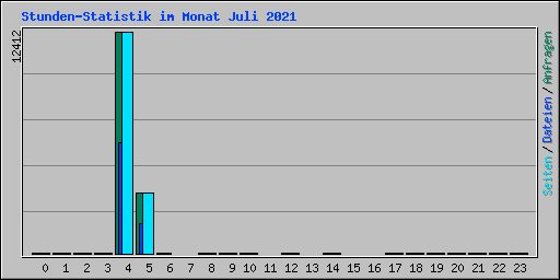 Stunden-Statistik im Monat Juli 2021