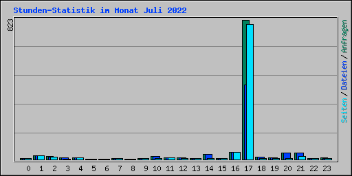 Stunden-Statistik im Monat Juli 2022
