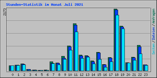 Stunden-Statistik im Monat Juli 2021