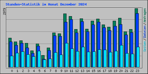 Stunden-Statistik im Monat Dezember 2024