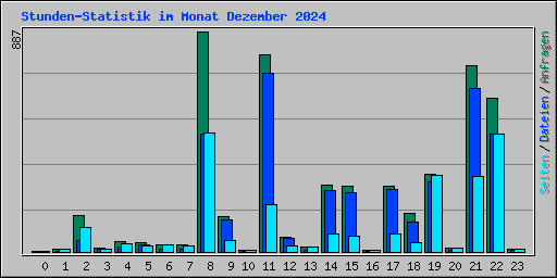 Stunden-Statistik im Monat Dezember 2024