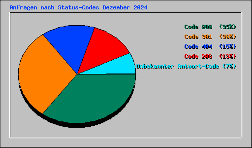 Anfragen nach Status-Codes Dezember 2024